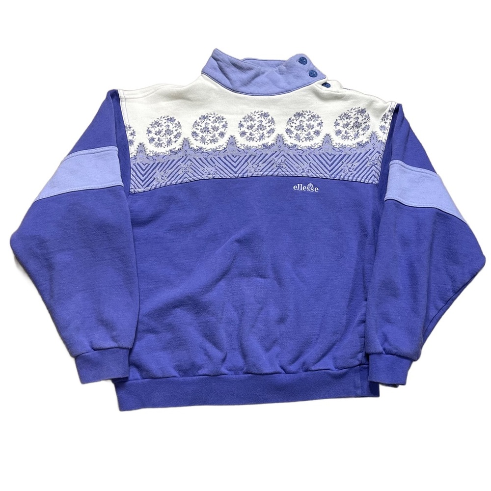 Vintage Ellesse Purple Grandma Sweatshirt S